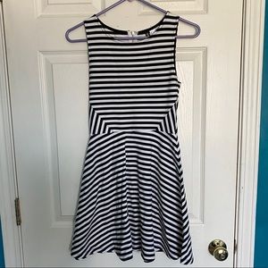 Black stripes dress